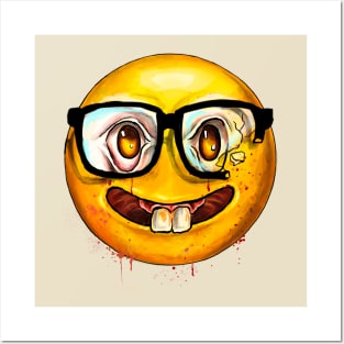 NERD FACE emojis Posters and Art